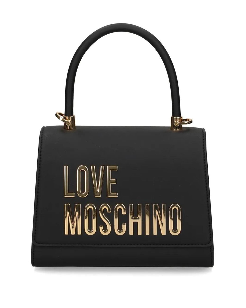 Love Moschino Black Logo-Lettering Tote Bag