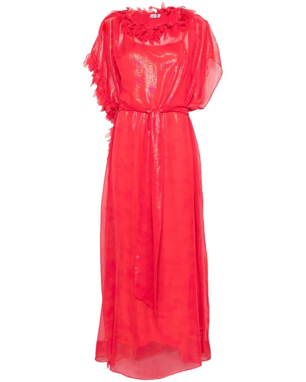 Baruni Coreopsis Maxi-Jurk in het Red