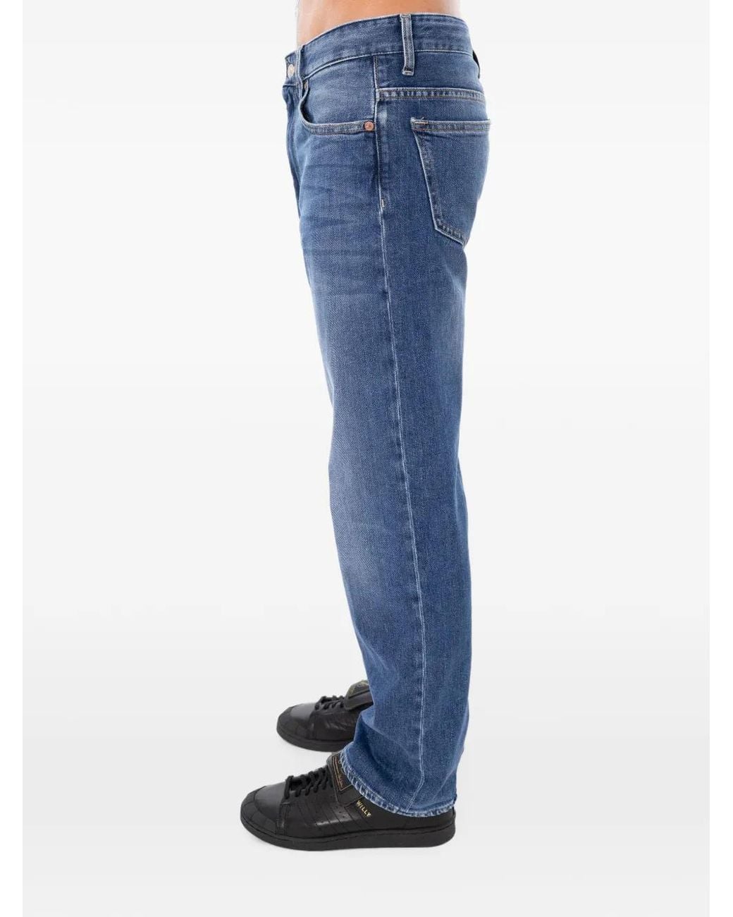 Vaqueros Rectos Wise CYCLE de hombre de color Blue