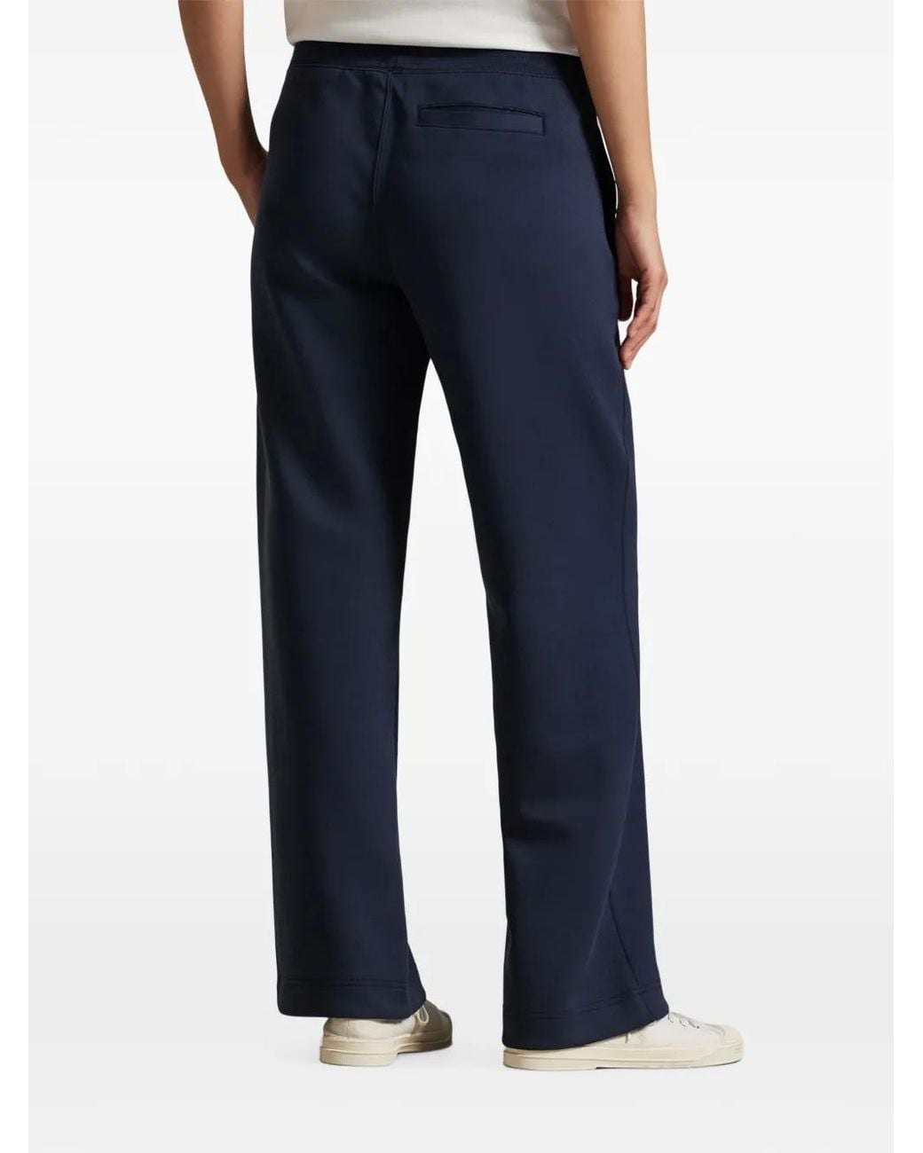 Polo Ralph Lauren Blue Logo-Embroidered Drawstring Track Pants