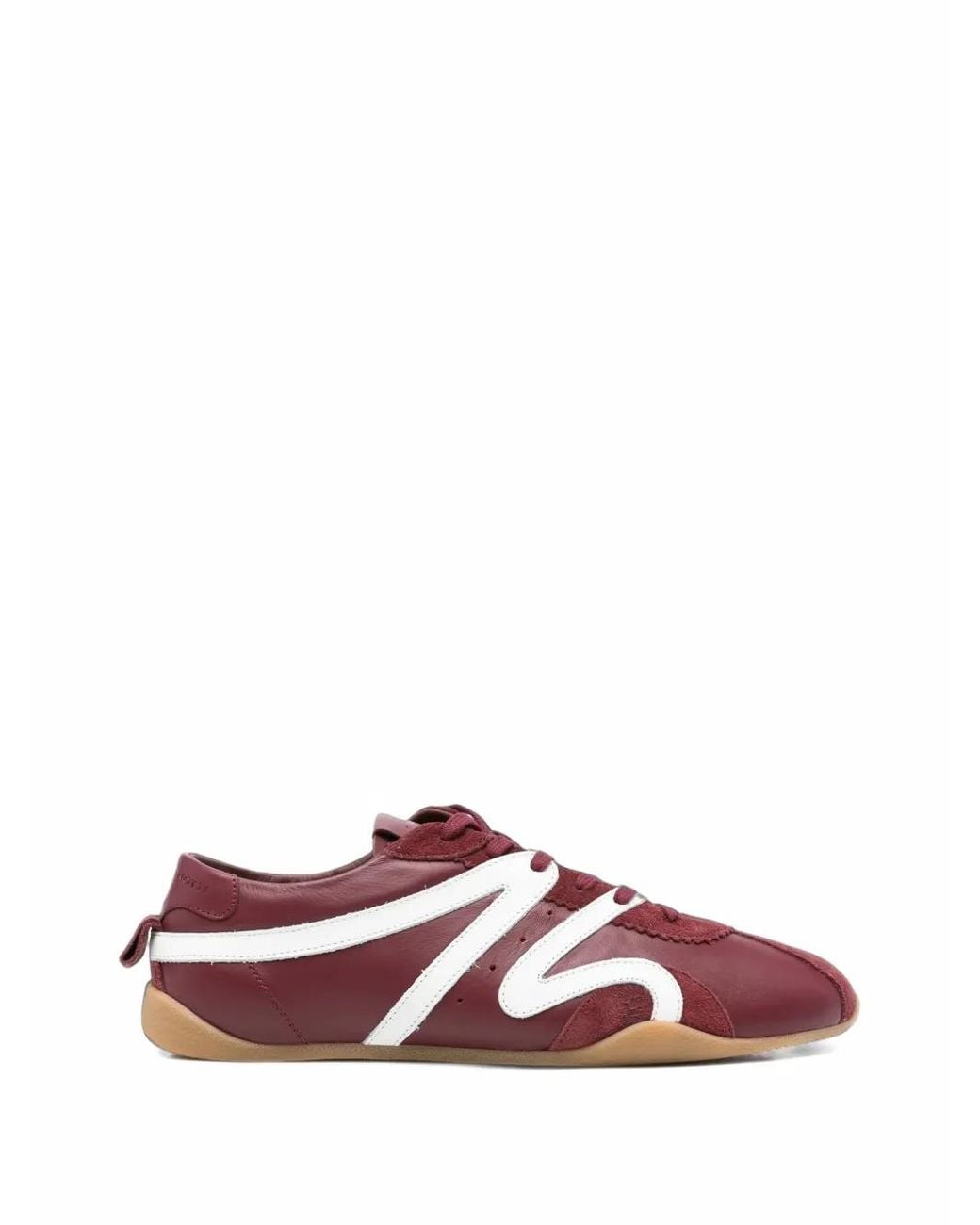 Giuseppe Zanotti Red Suede-Panelled Sneakers for men