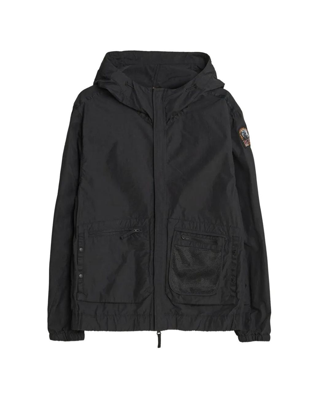 Parajumpers Black Rube Hooded Jacket for men