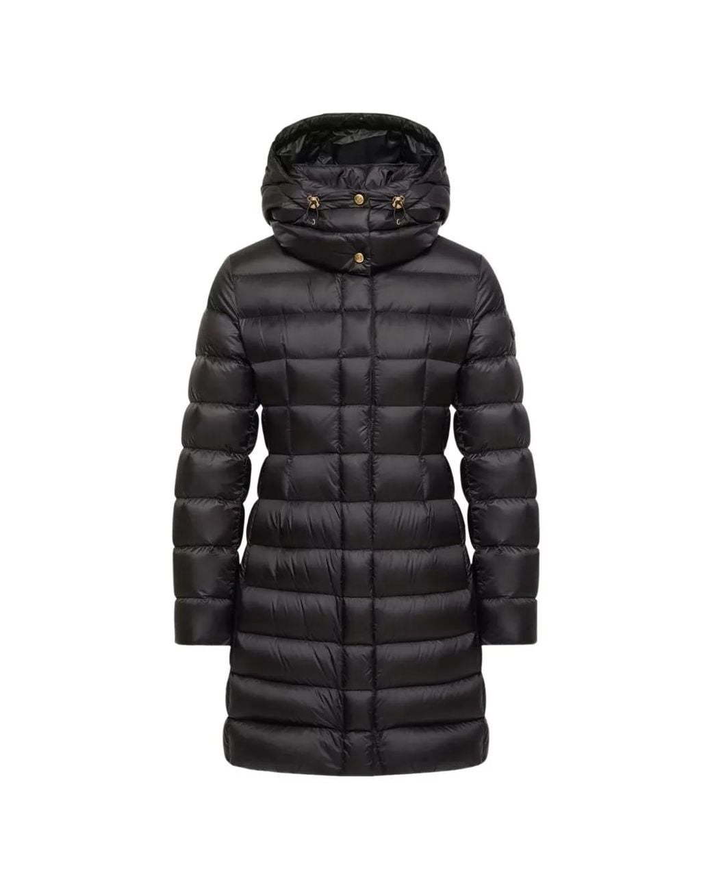 Moncler Black Hirmas Hooded Long Down Coat