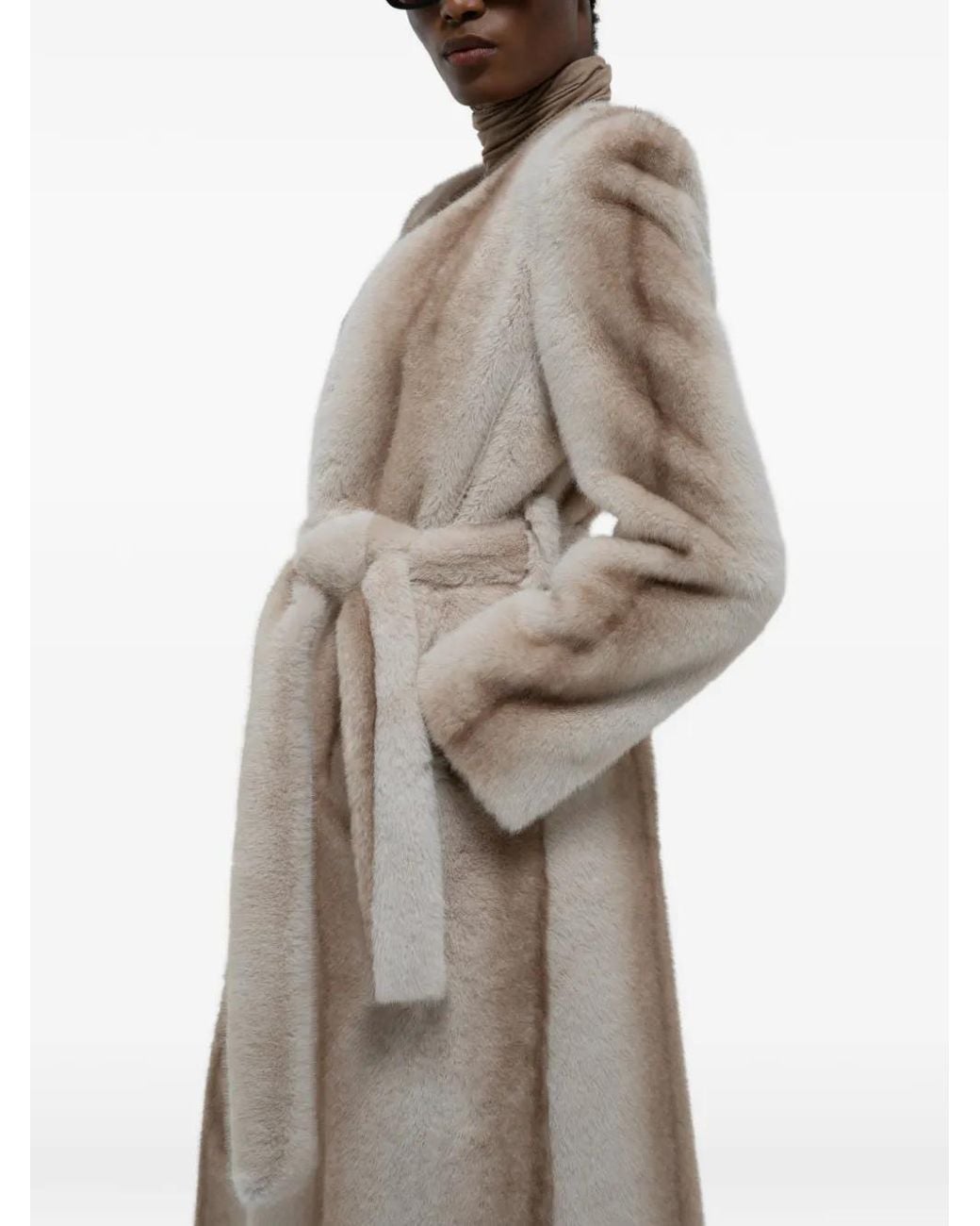 DUCIE Natural Olivia Long-Sleeves Coat