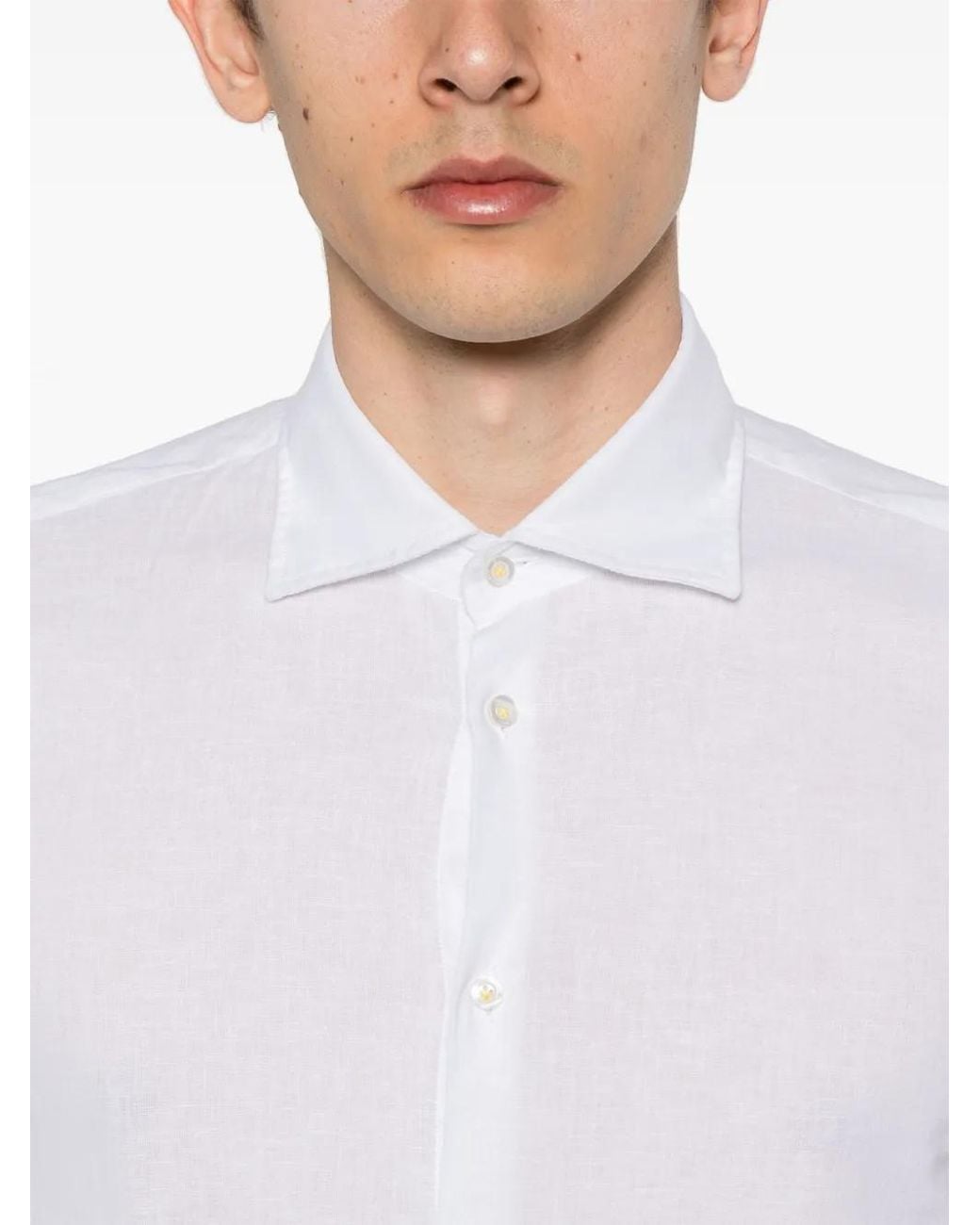 Manuel Ritz White Long-Sleeved Shirt for men
