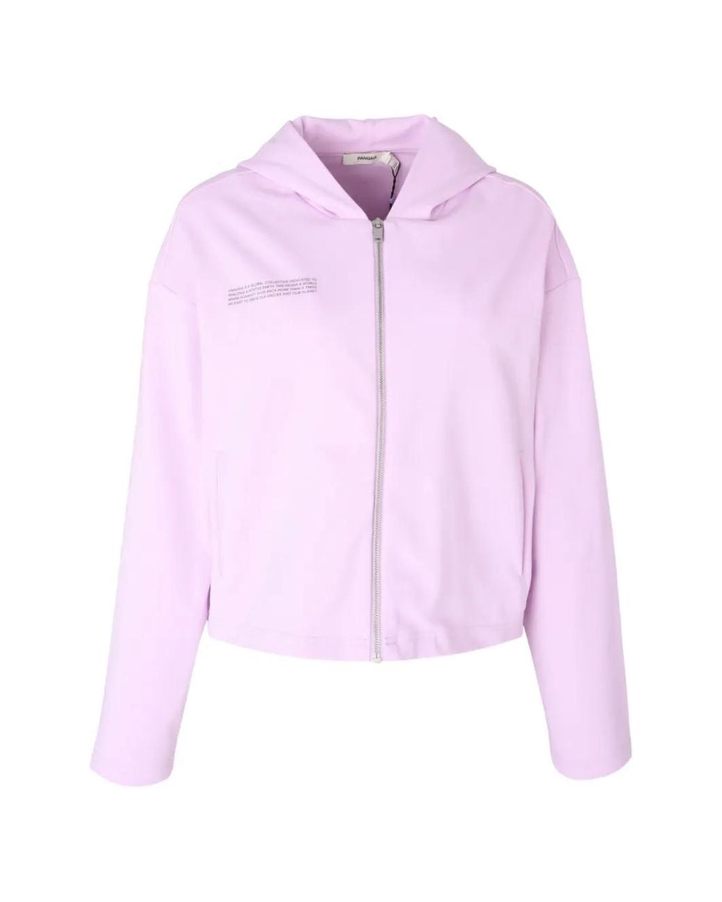 PANGAIA Pink Double-Jersey Zip-Up Hoodie