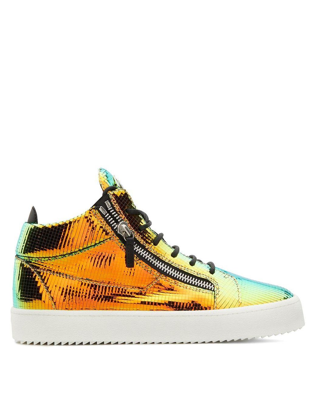 giuseppe zanotti orange sneakers