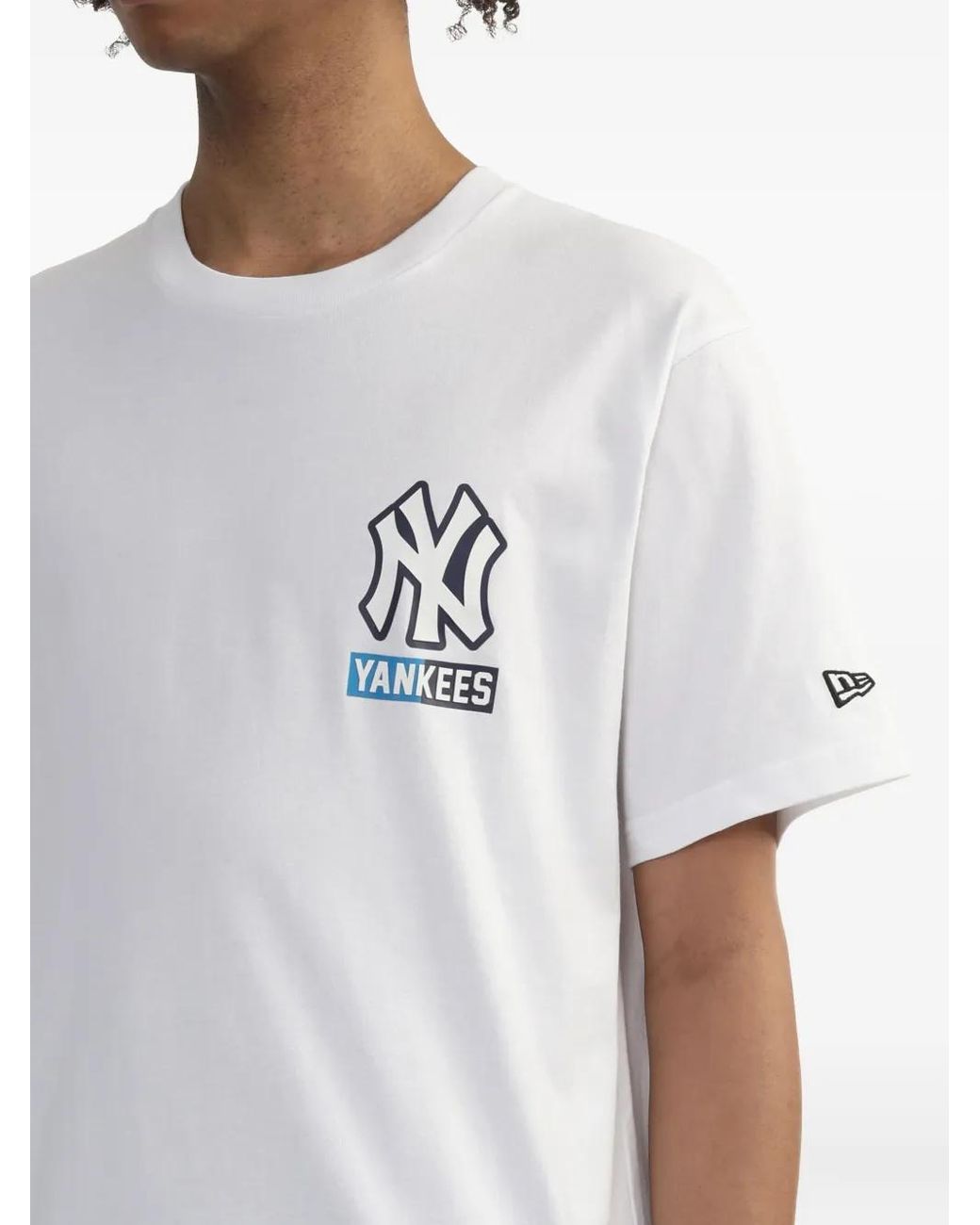 KTZ White New York Yankees-Logo T-Shirt for men