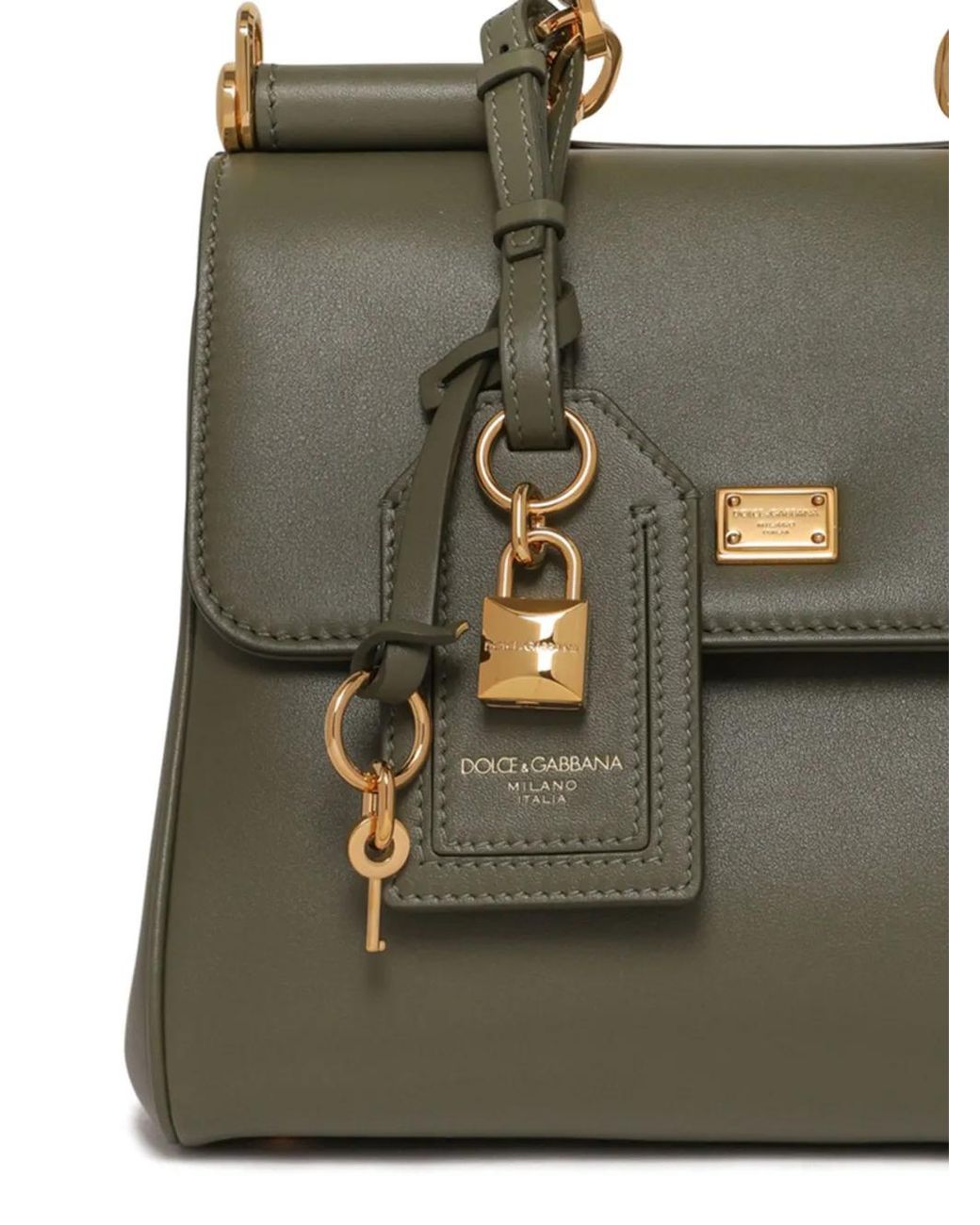 Dolce & Gabbana Green Small My Sicily Handbag