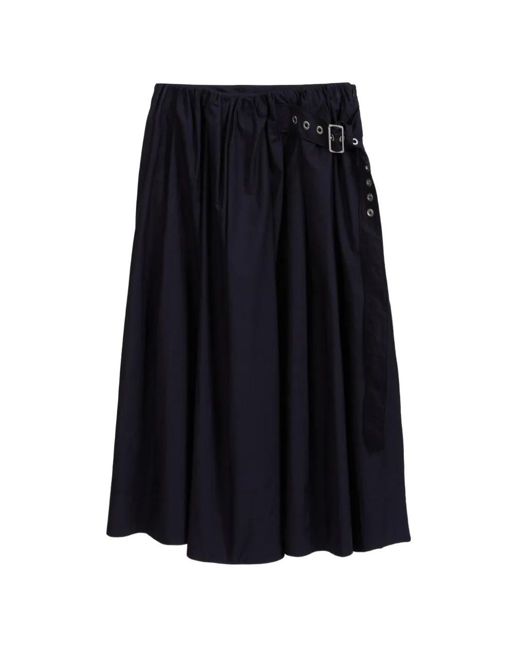 3.1 Phillip Lim Blue Belted Midi Skirt
