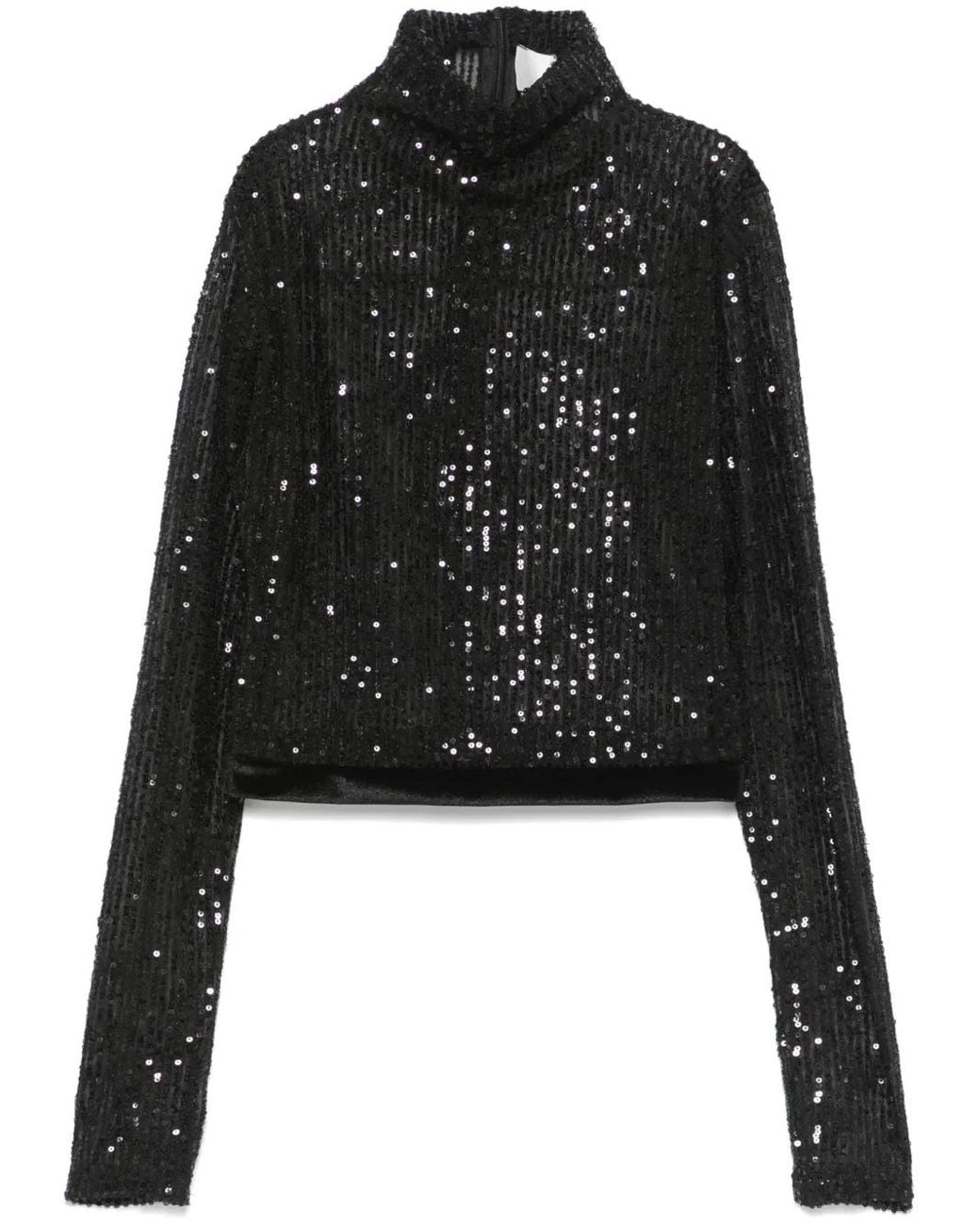 Atu Body Couture Black Sequinned Blouse