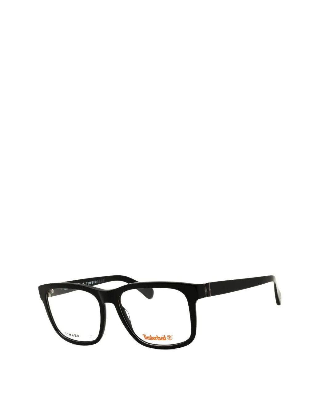Timberland Black Rectangle-Frame Glasses for men