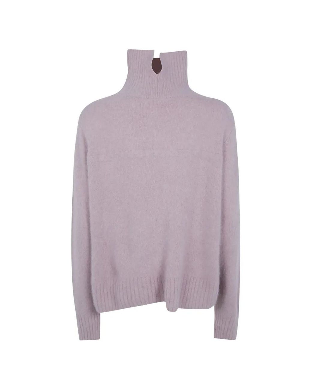 C.t. Plage Purple Roll-Neck Wool Sweater