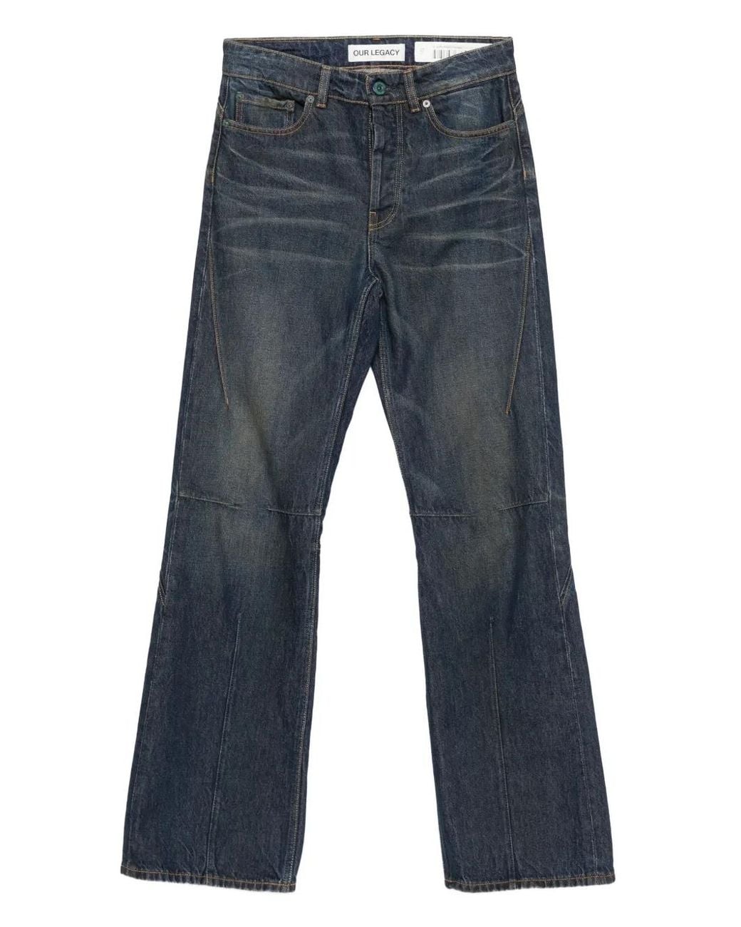 Our Legacy Blue Moto Cut Jeans
