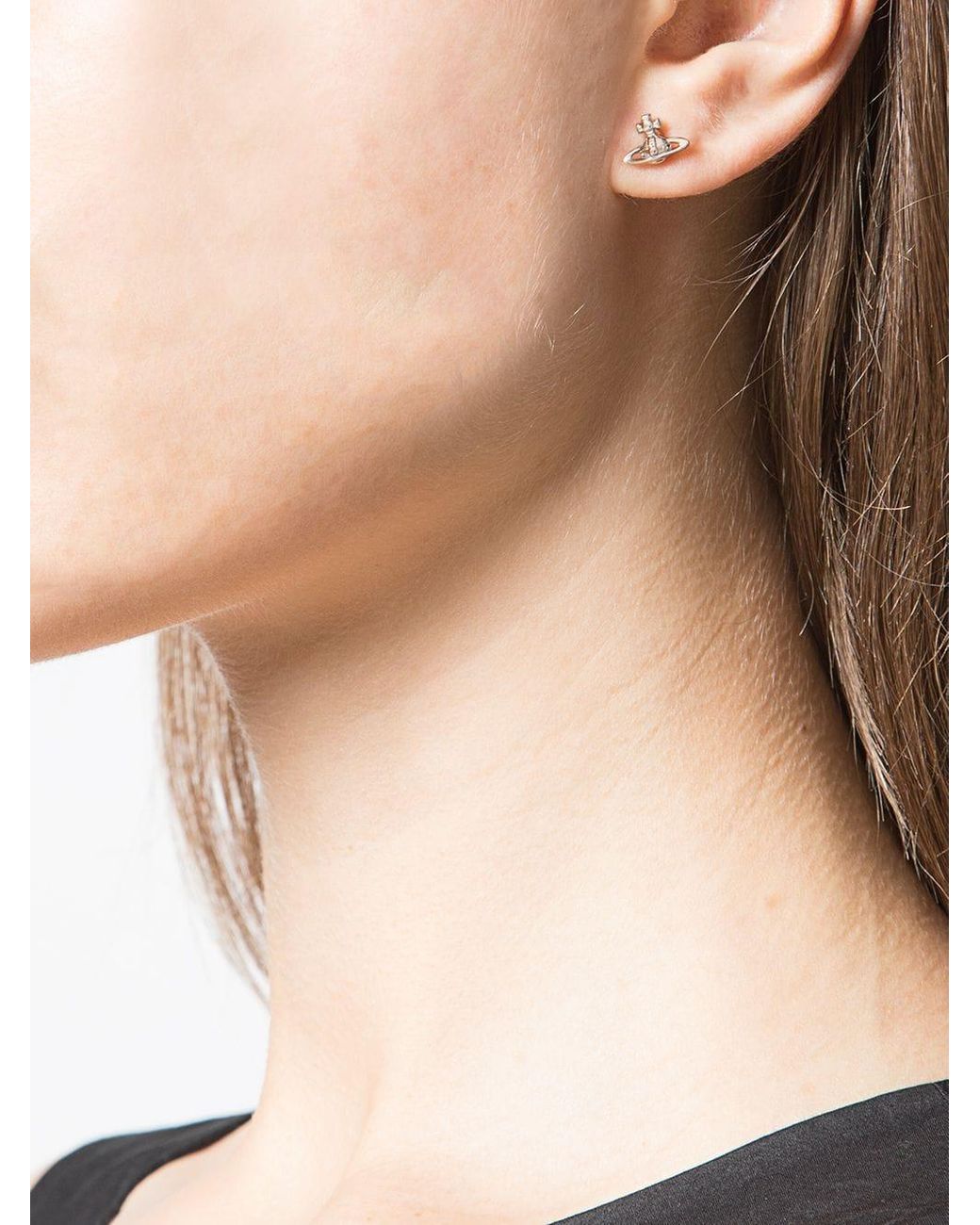 Vivienne Westwood Lorelei Stud Earring in Metallic