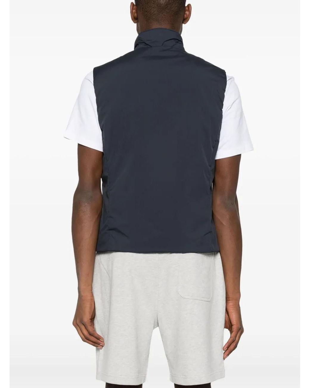 Moorer Blue Senio Padded Gilet for men
