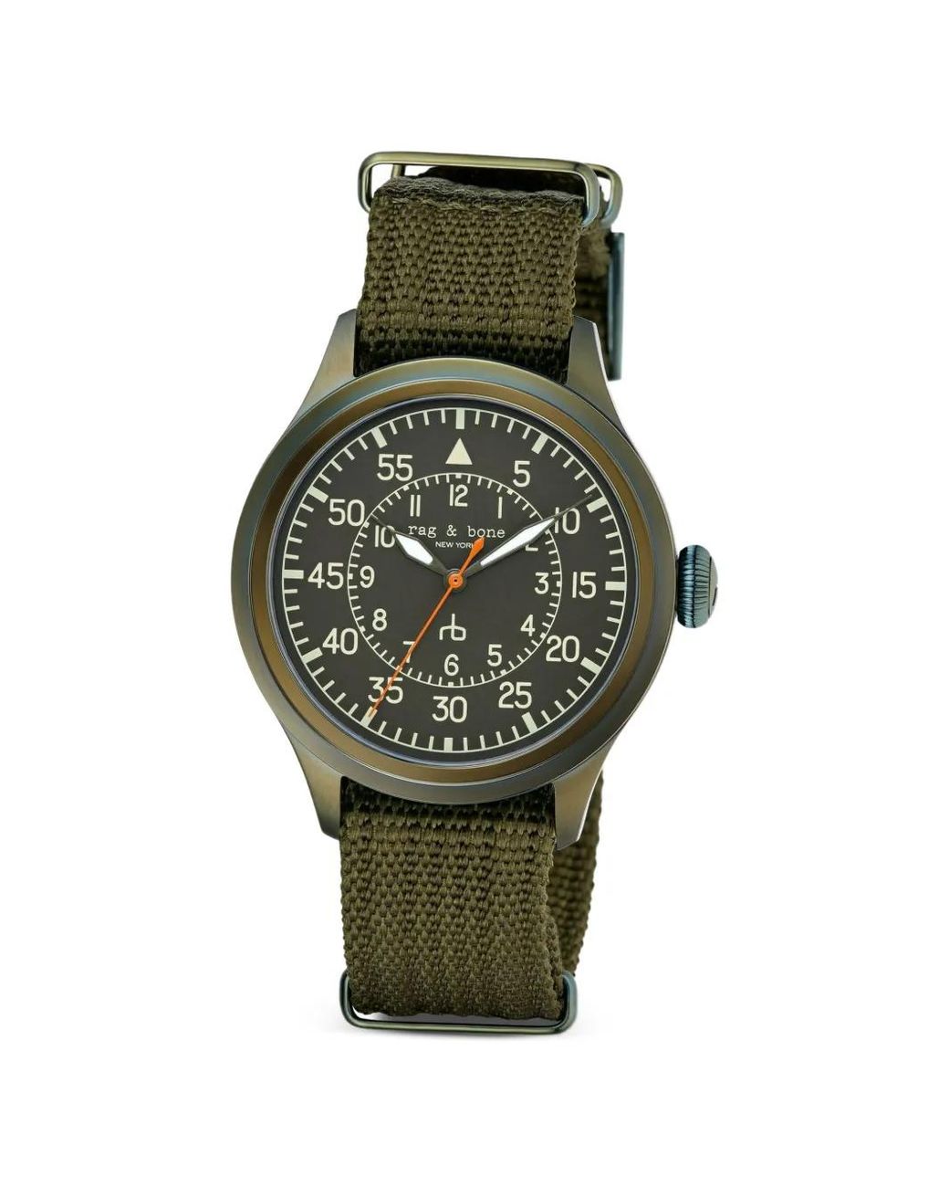 Rag & Bone Green Archer 42Mm Watch for men