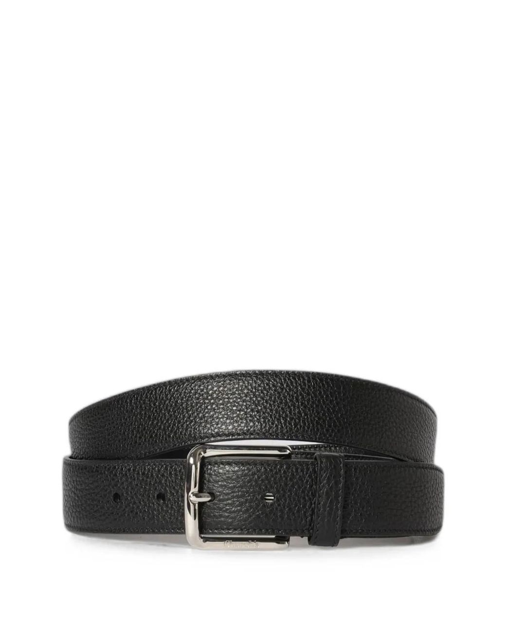 Church's Black Grained Leather Belt for men