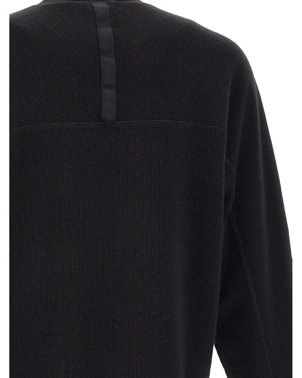 Stone Island Blue Patch-Detail Ribbed Pullover for men