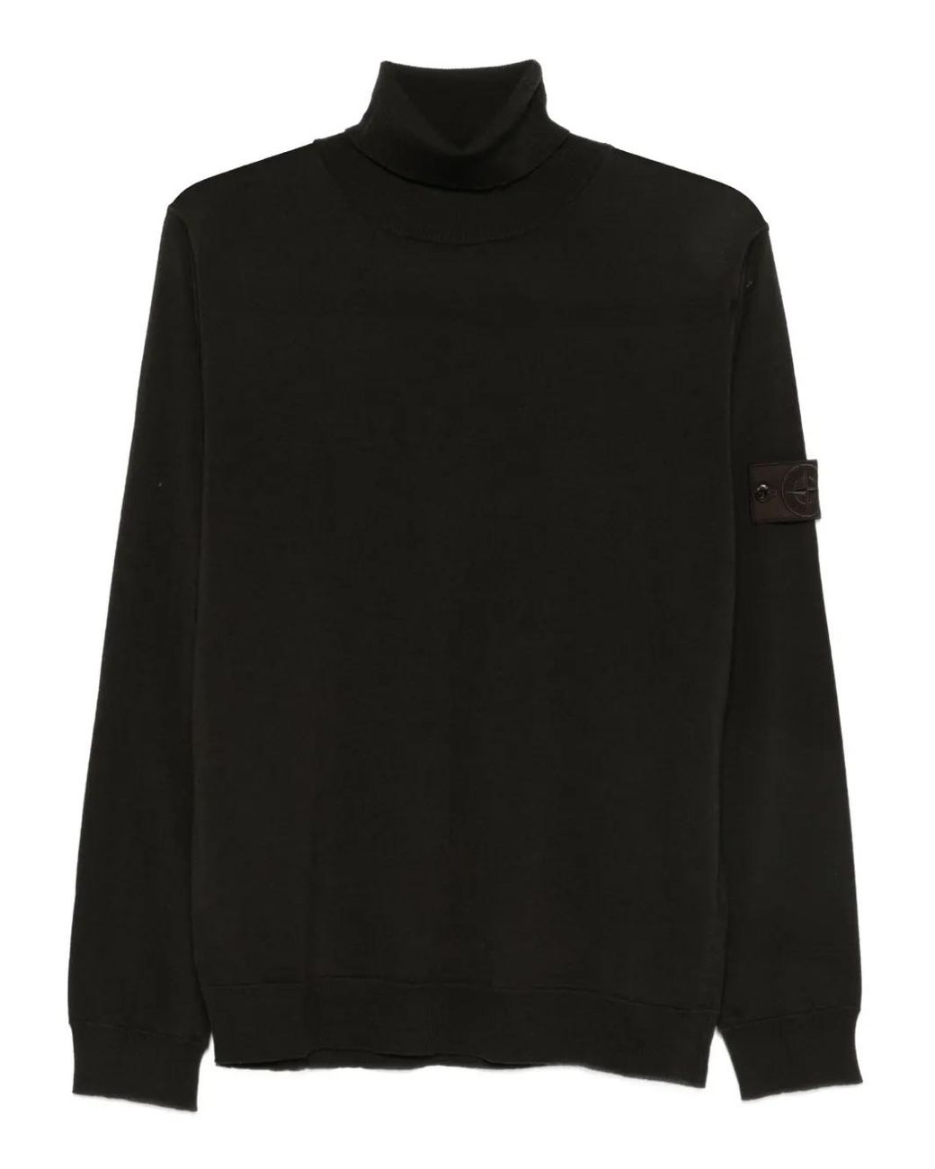 Stone Island Black Roll-Neck Sweater for men