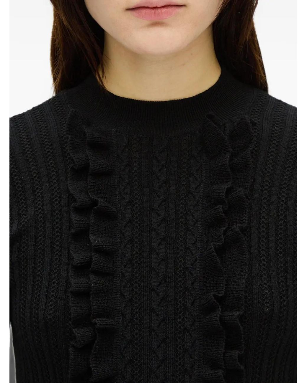 Pull À Volants Ann Demeulemeester en coloris Black