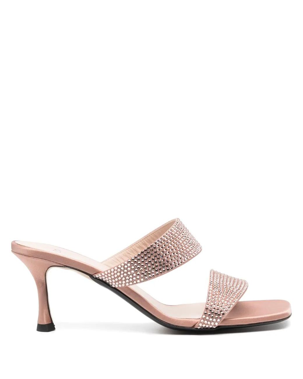 N°21 Pink Rhinestone-Embellished Sandals