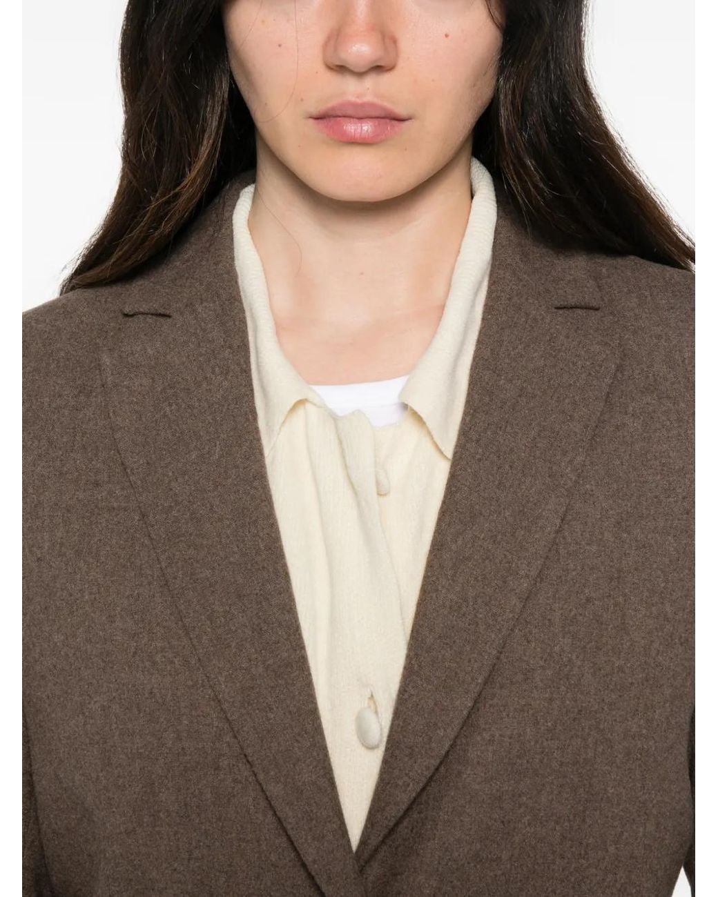 Emme Brown Emmastro Single-Breasted Blazer