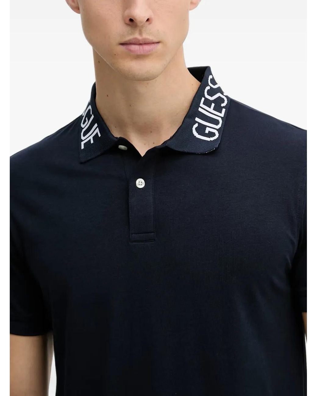 Guess Blue Slim-Fit Polo Shirt for men