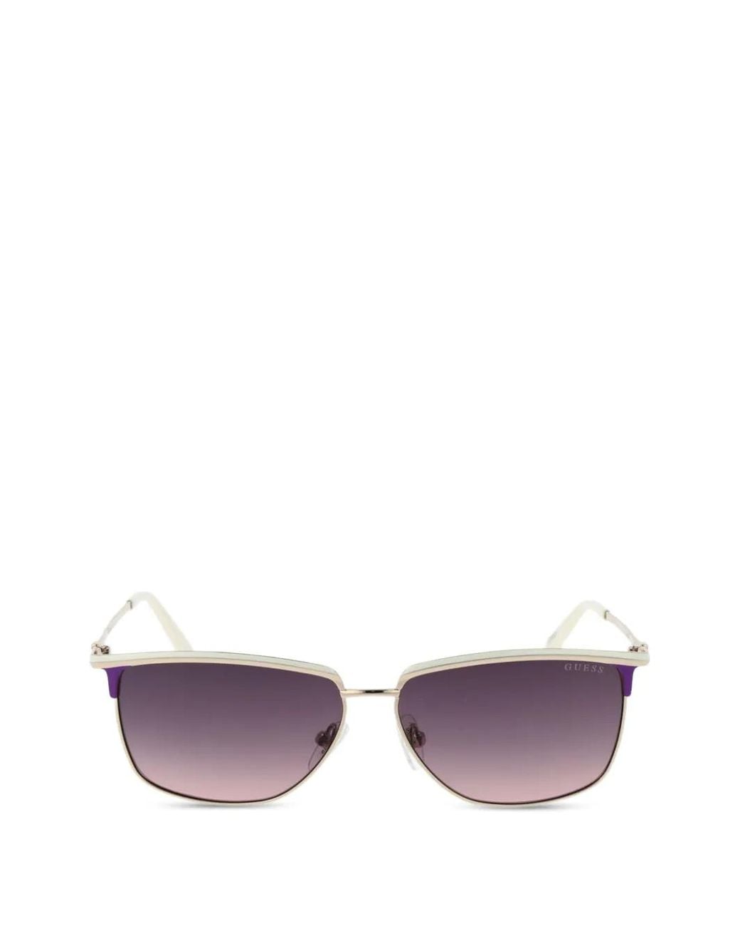 GUESS EYEWEAR Purple Rectangle-Frame Sunglasses