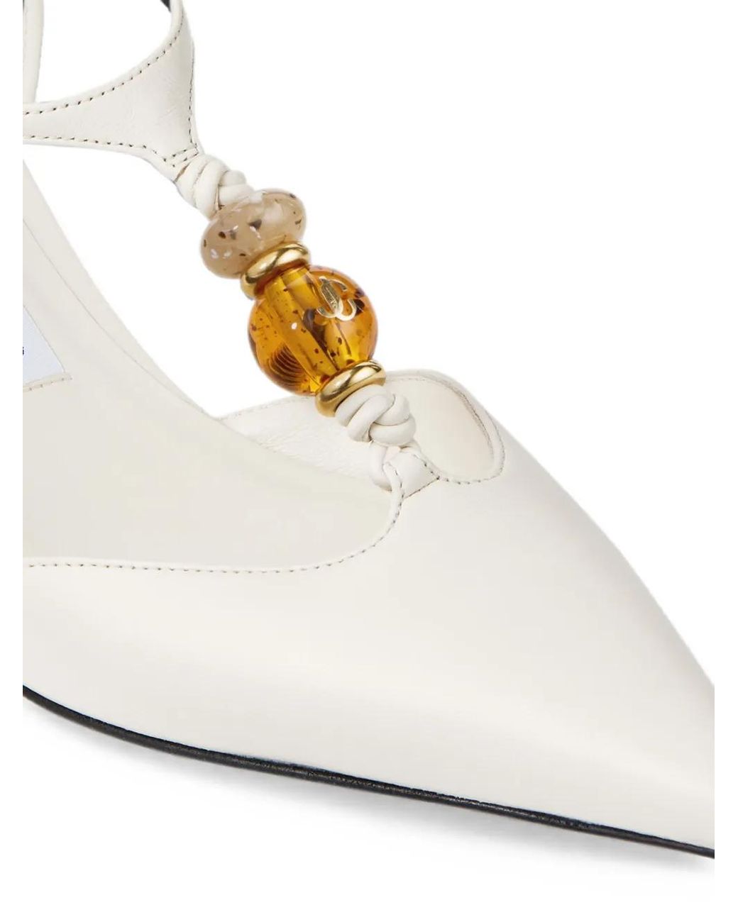 Jimmy Choo White Lauri 50 Pumps