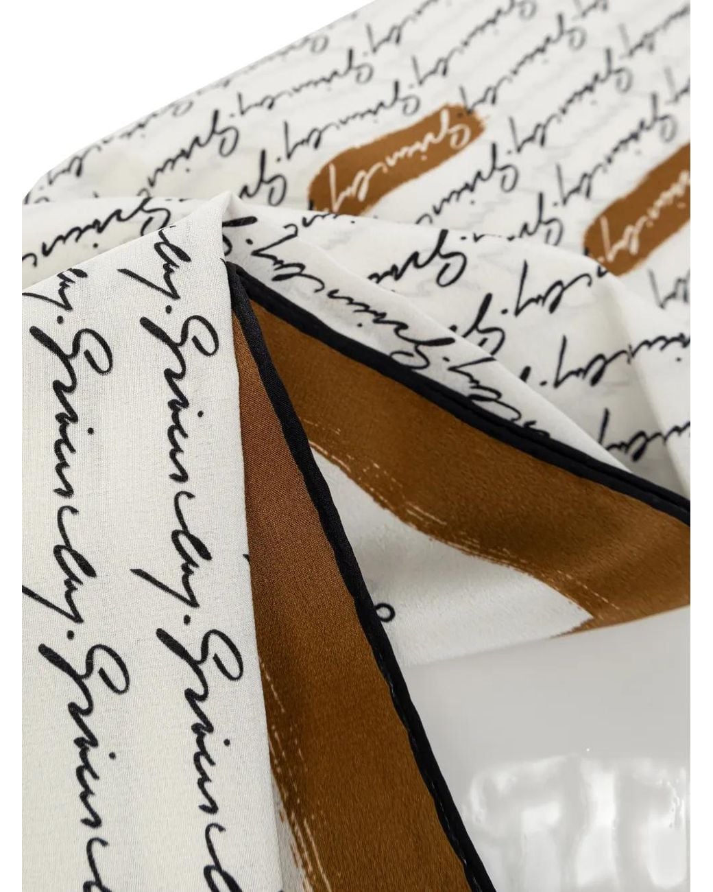 Givenchy Gray Logo-Print Silk Scarf