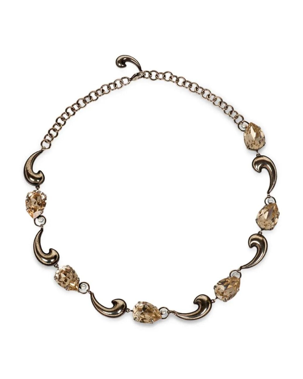 Etro Metallic Crystal-Embellished Necklace