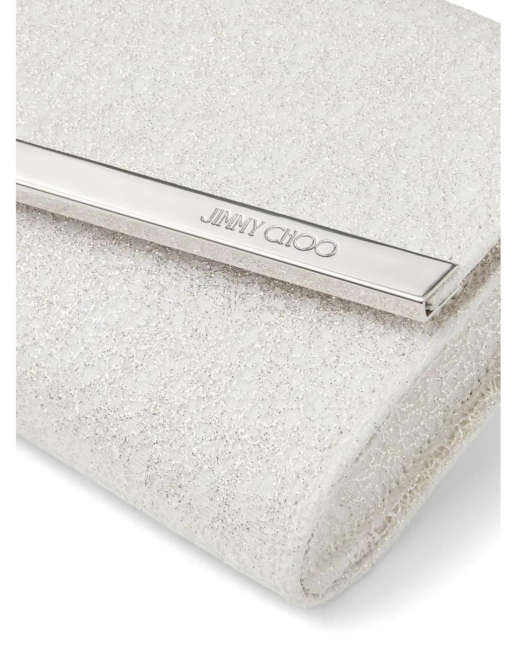 Jimmy Choo White Emmie Clutch