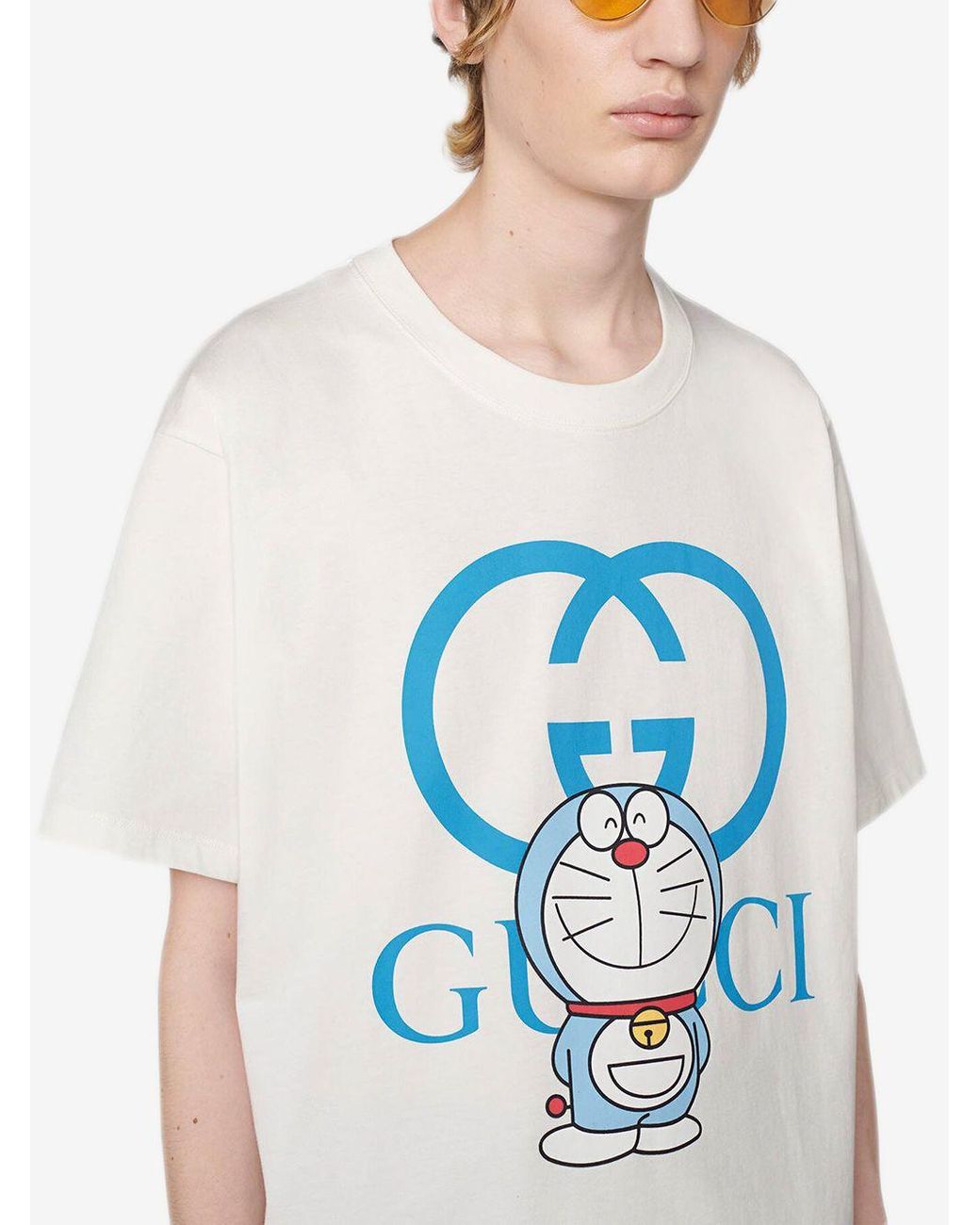 gucci doraemon t shirt black