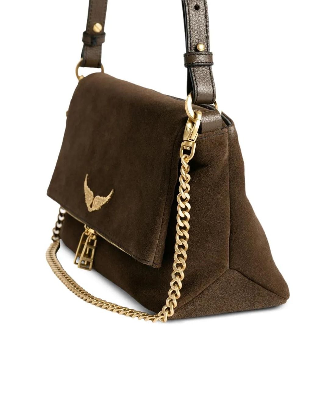 Zadig & Voltaire Brown Rocky Ii Suede Bag