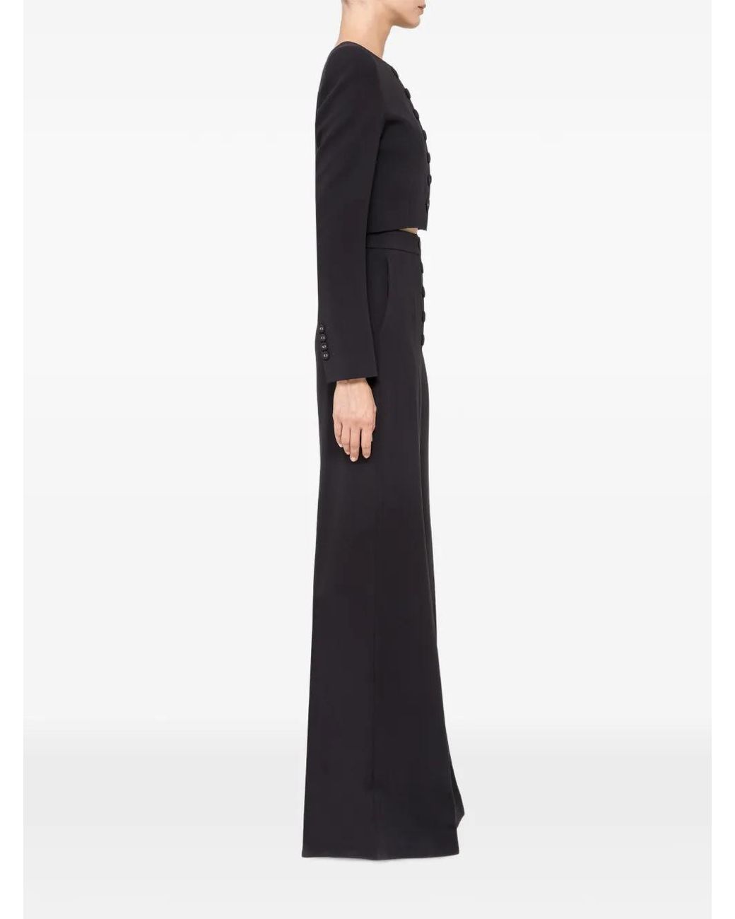 Nissa Blue High-Waist Wide-Leg Pants