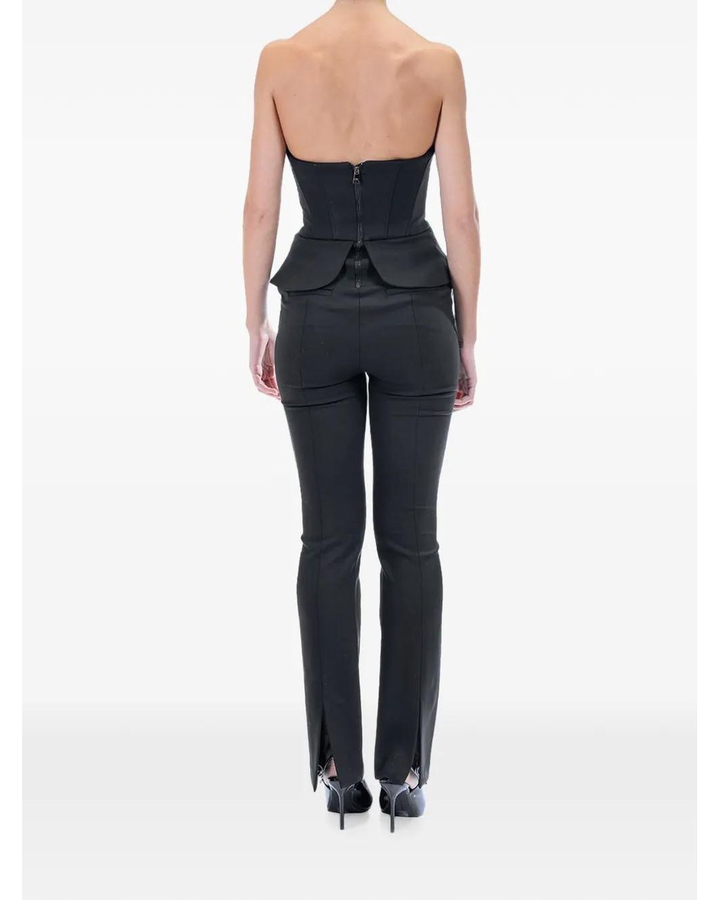 Karl Lagerfeld Blue Karl Studio Double-Breasted Jumpsuit