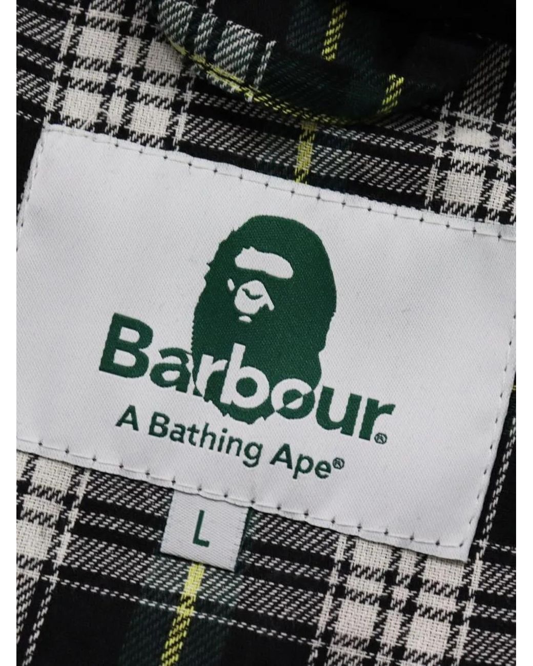 A Bathing Ape Black Camouflage-Patterned Buttoned Jacket for men