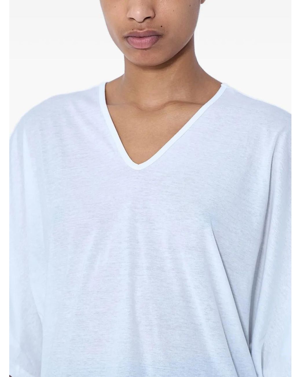 Limi Feu White V-Neck T-Shirt
