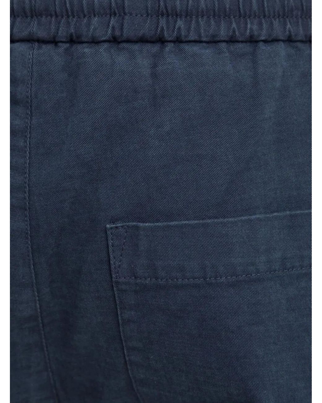 Drykorn Blue Elasticated-Waist Patch-Pocket Trousers for men