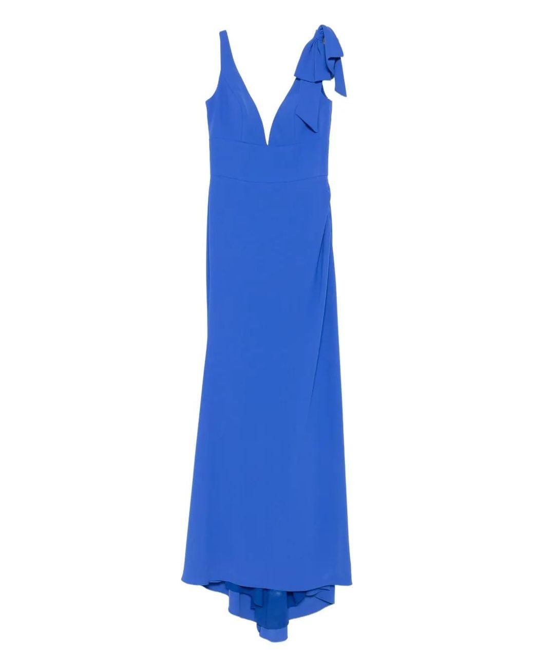 Nicole Miller Blue Bow-Embellished Dress