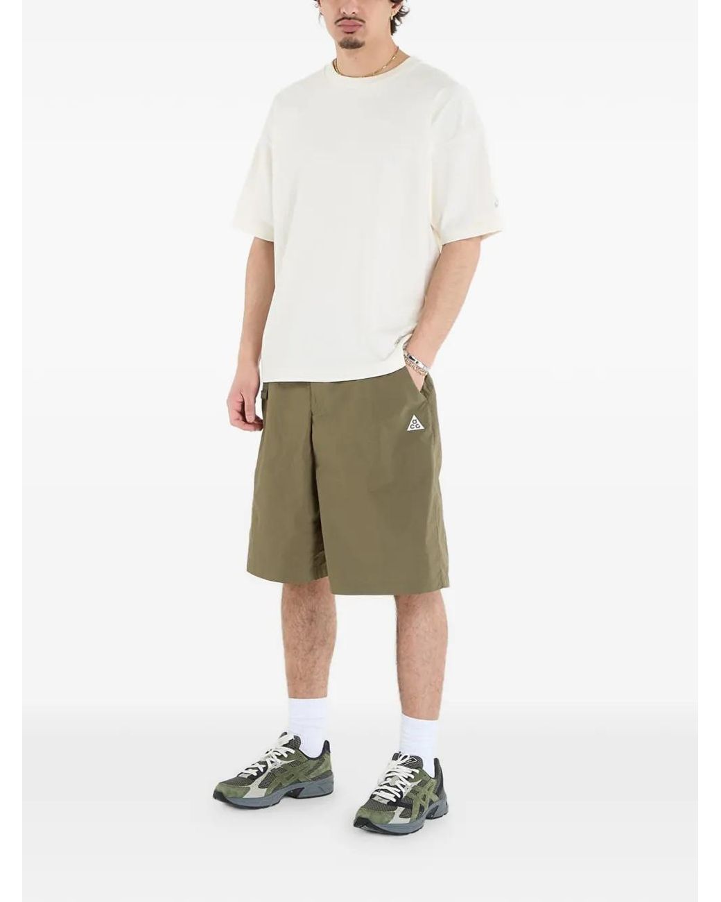 Asics White Track Club Heritage Relaxed T-Shirt