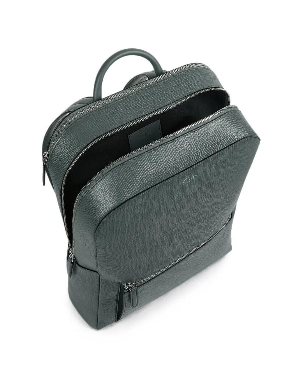 Smythson Green Panama Backpack