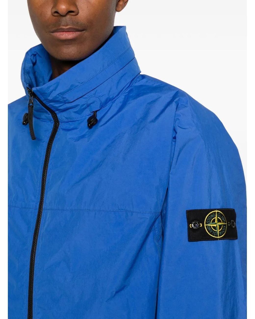 Veste Lamina Poly Ripstop À Fermeture Zippée Stone Island pour homme en coloris Blue