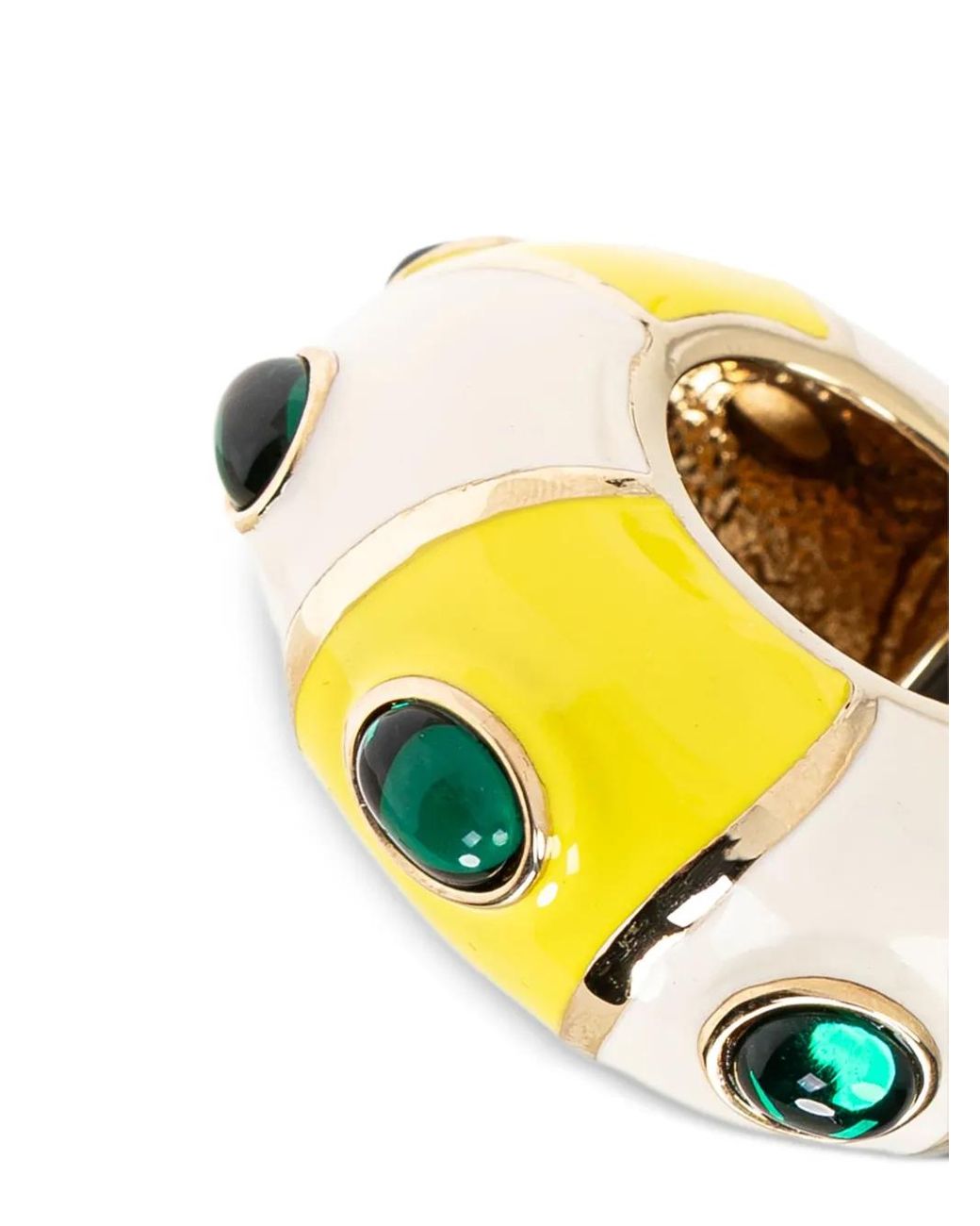 Jacquemus Yellow Chunky Hoop Earrings