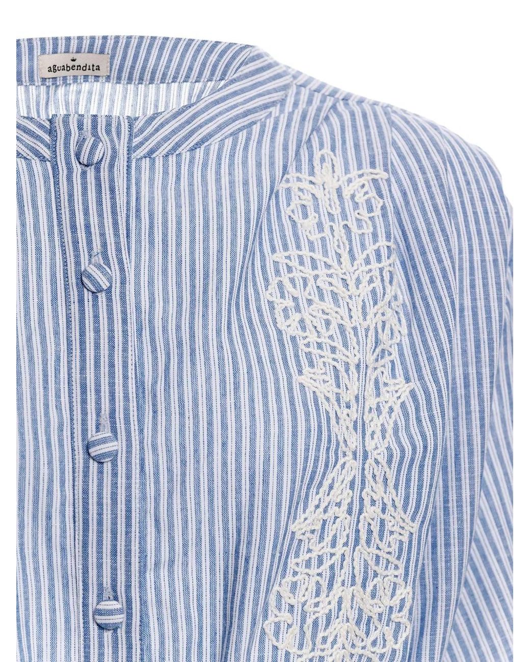 Agua Bendita Blue Isolda Batik Blouse