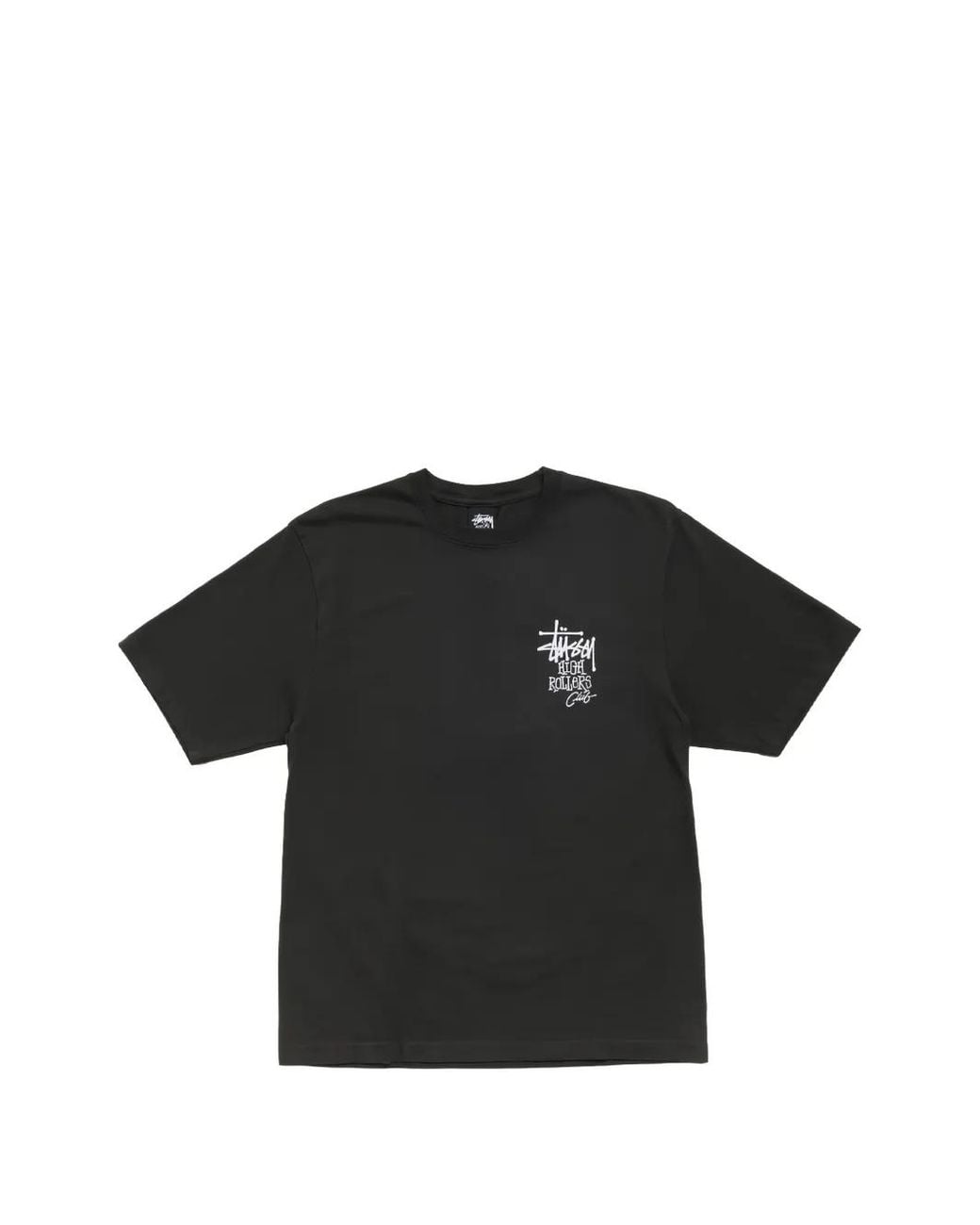 Stussy Black High Rollers Graphic-Print T-Shirt for men