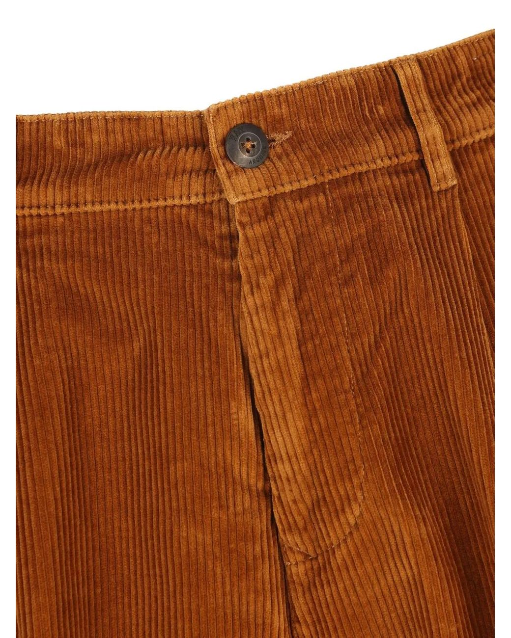Fay Brown Corduroy Straight-Fleg Trousers for men