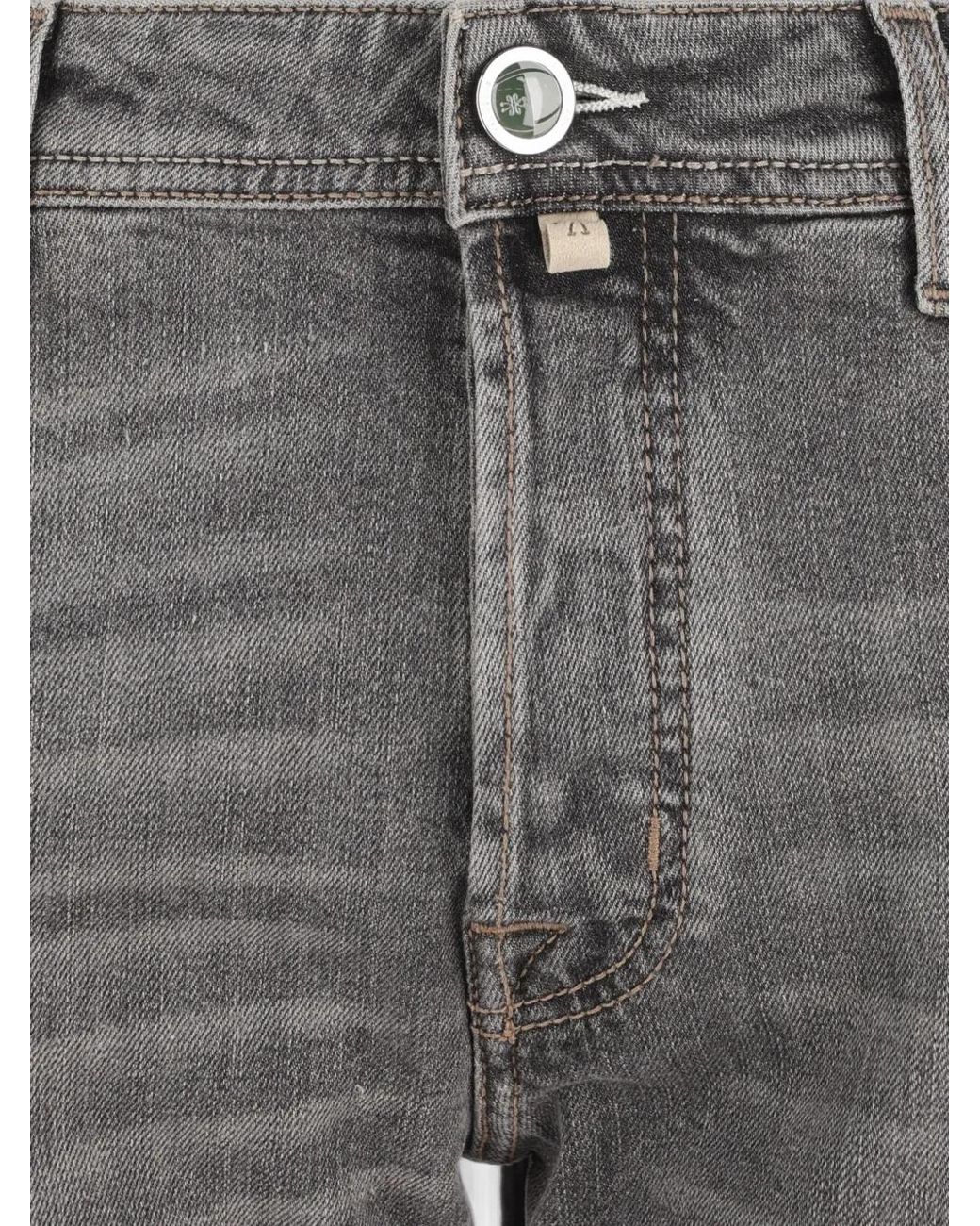 Jacob Cohen Gray Jean Après-Ski À Patch Logo for men