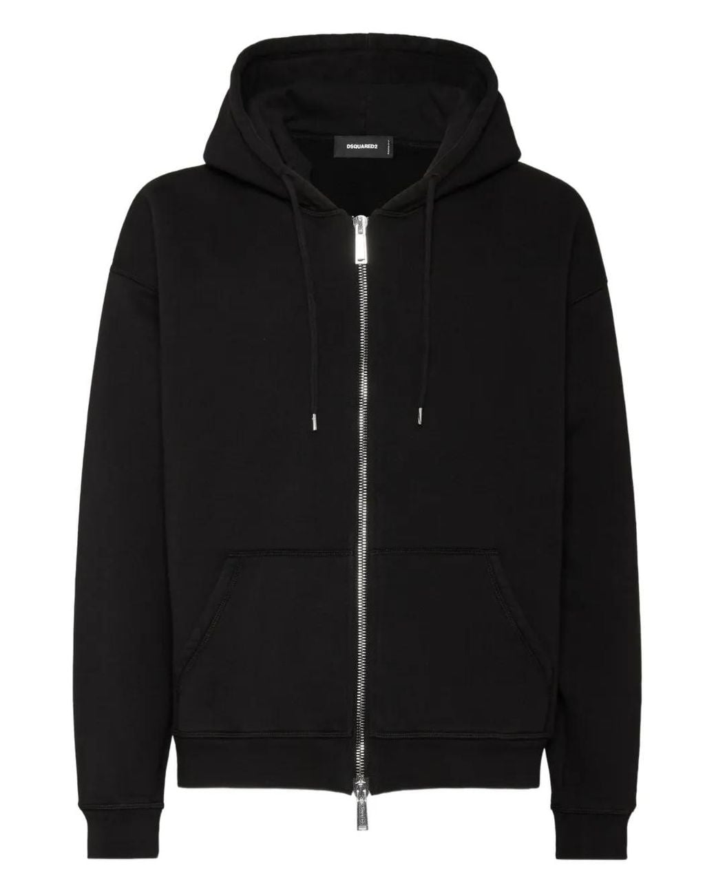 DSquared² Black Graphic-Print Hoodie for men